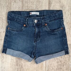 Levi's Dark Blue Kids Denim Shorts